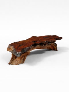 Organic Modern Sculptural Redwood Freeform Coffee Table