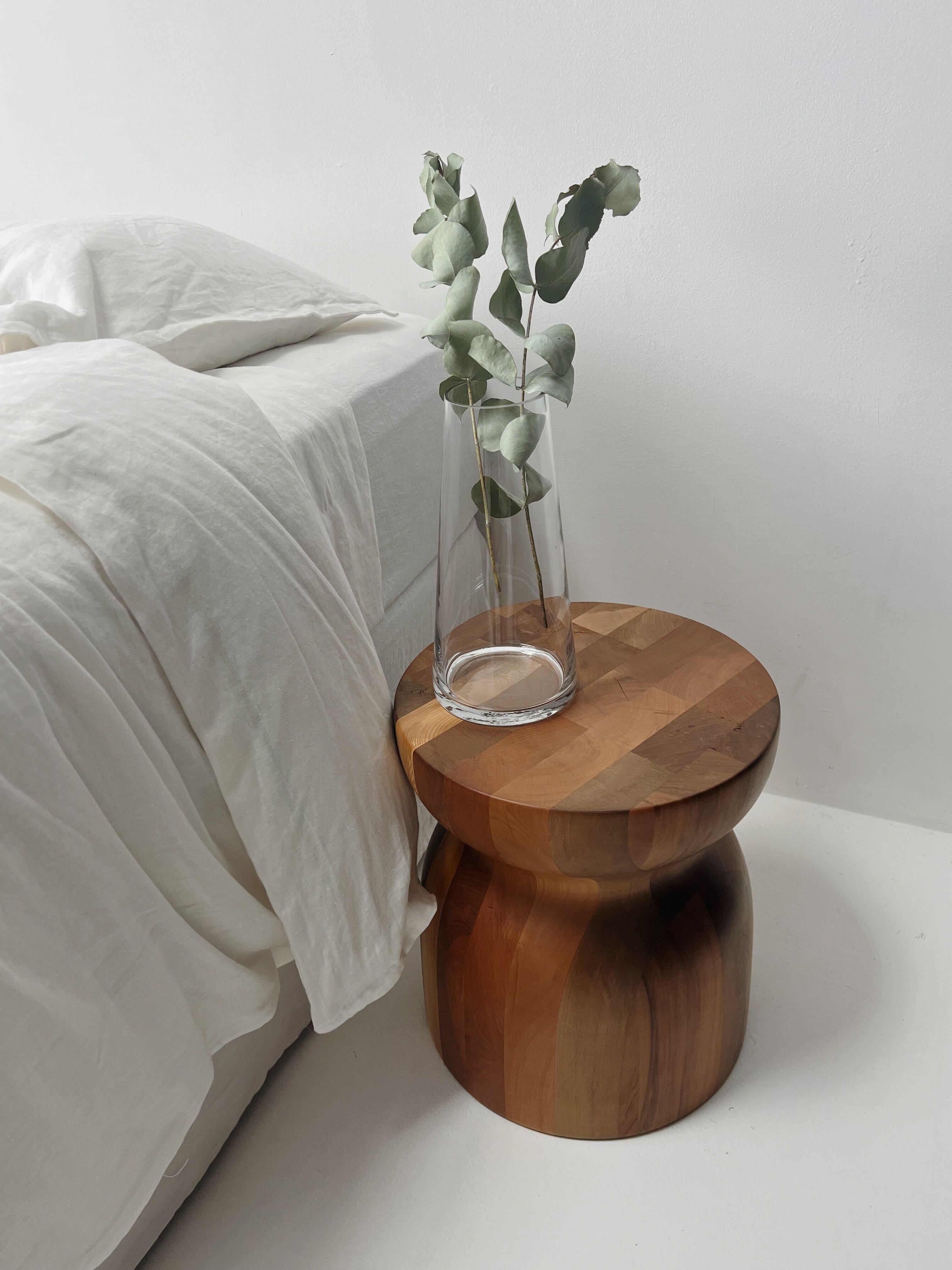 Organic Modern Sculptural Side Table in Sustainable Ancient Matai Wood In New Condition For Sale In Papanui, Christchurch