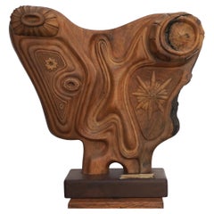 Scultura moderna organica dell'artista californiano Trent Williams, circa anni '70