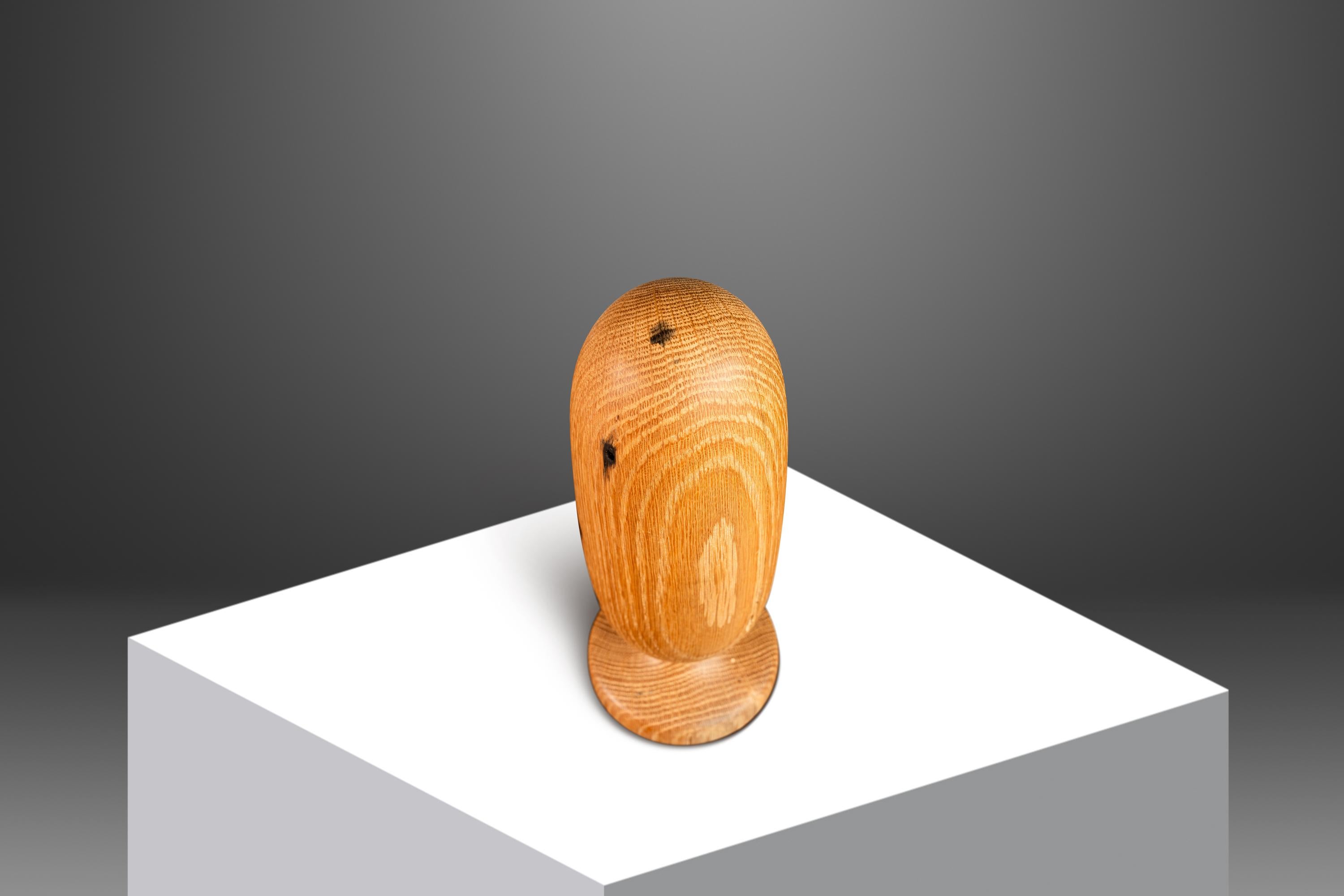 American Organic Modern Sculpture in Solid White Oak by Mark Leblanc, USA, c. 2023 For Sale