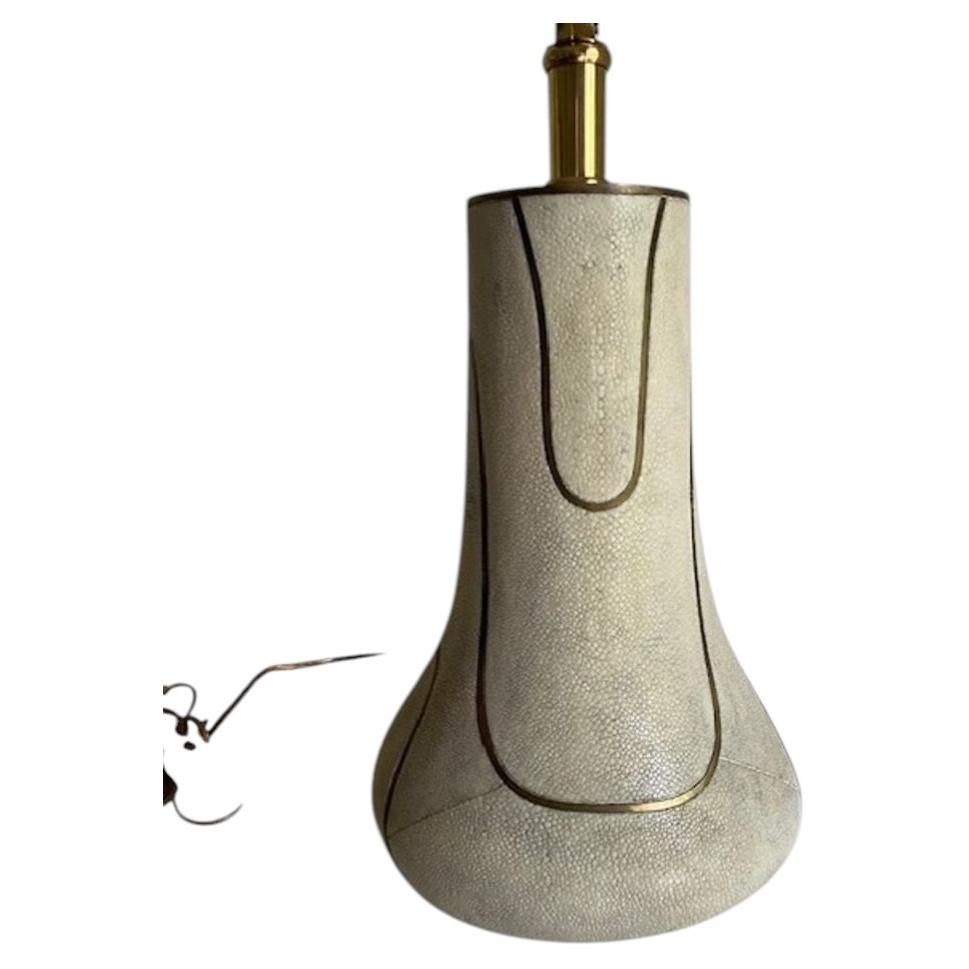 Organic Modern Shagreen Table Lamp, unsigned, in the manner of R&Y Augousti