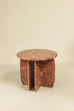 Organic Modern Side Table Catus in Terrazzo Encarnado