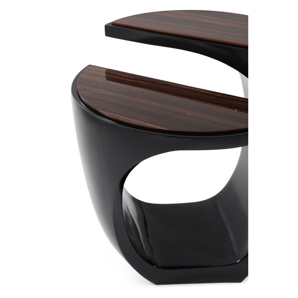 Wood Organic Modern Side Table For Sale