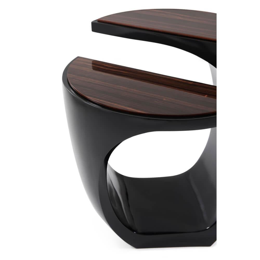 Composition Organic Modern Side Table For Sale