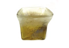 Organic Mid Century Slag Glass Vessel