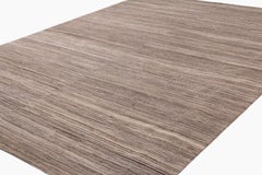 Organic Modern Solid Natural Wool with Abrash Area Rug by Joseph Carini