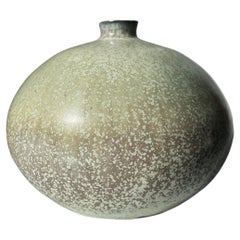 Organic Modern Spotted Glaze Ceramic Vase, 1970s