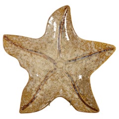 Organic Modern Starfish Shaped Ceramic Tray, Vintage 1948