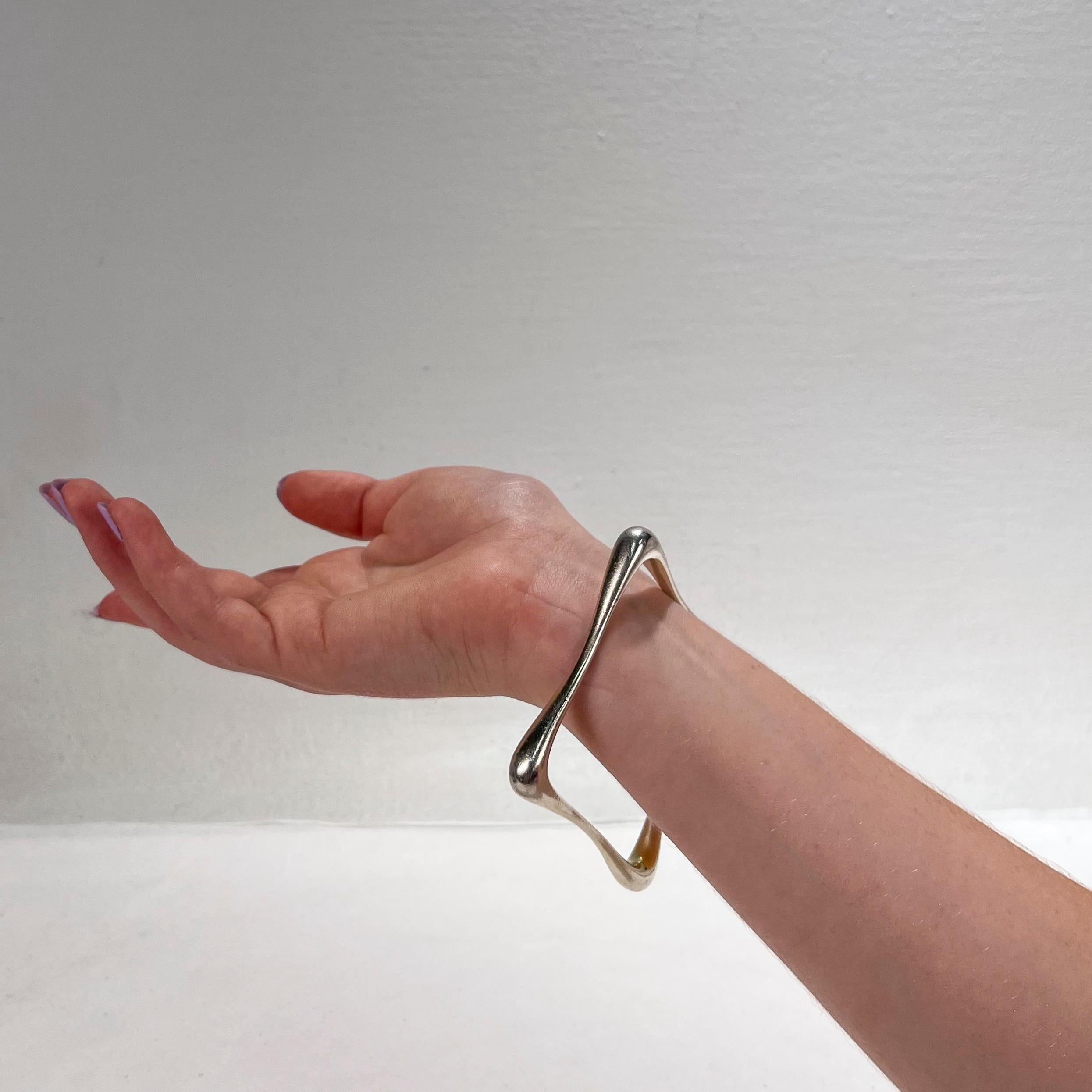 silver square bracelet