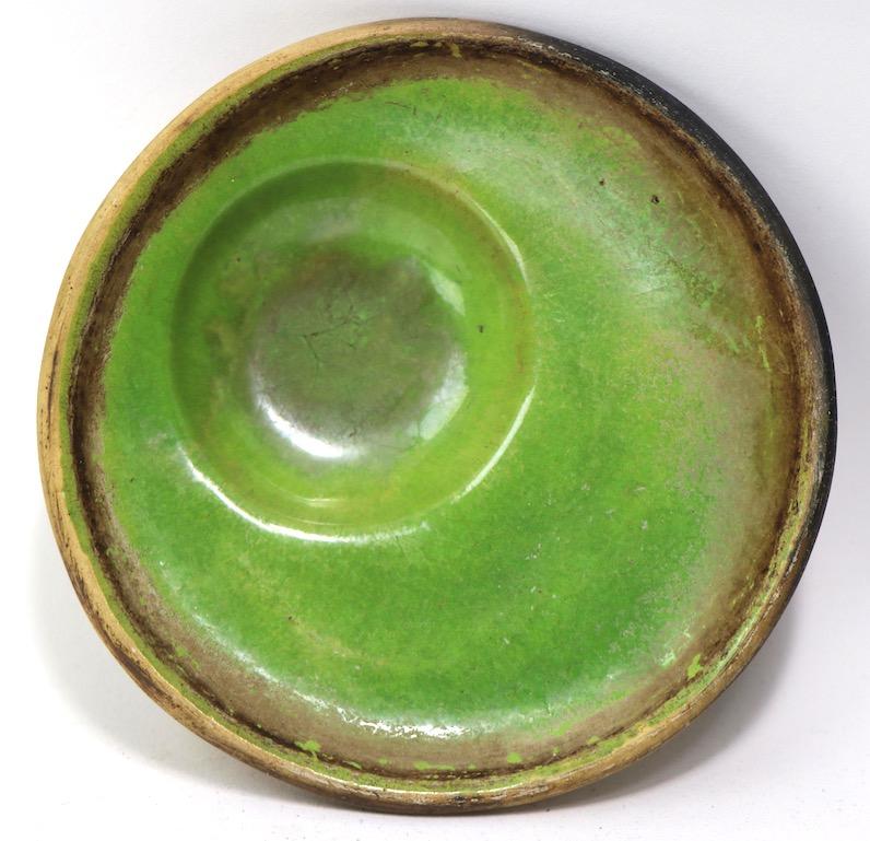 Ceramic Organic Modern Studio Bowl Signed and Dated