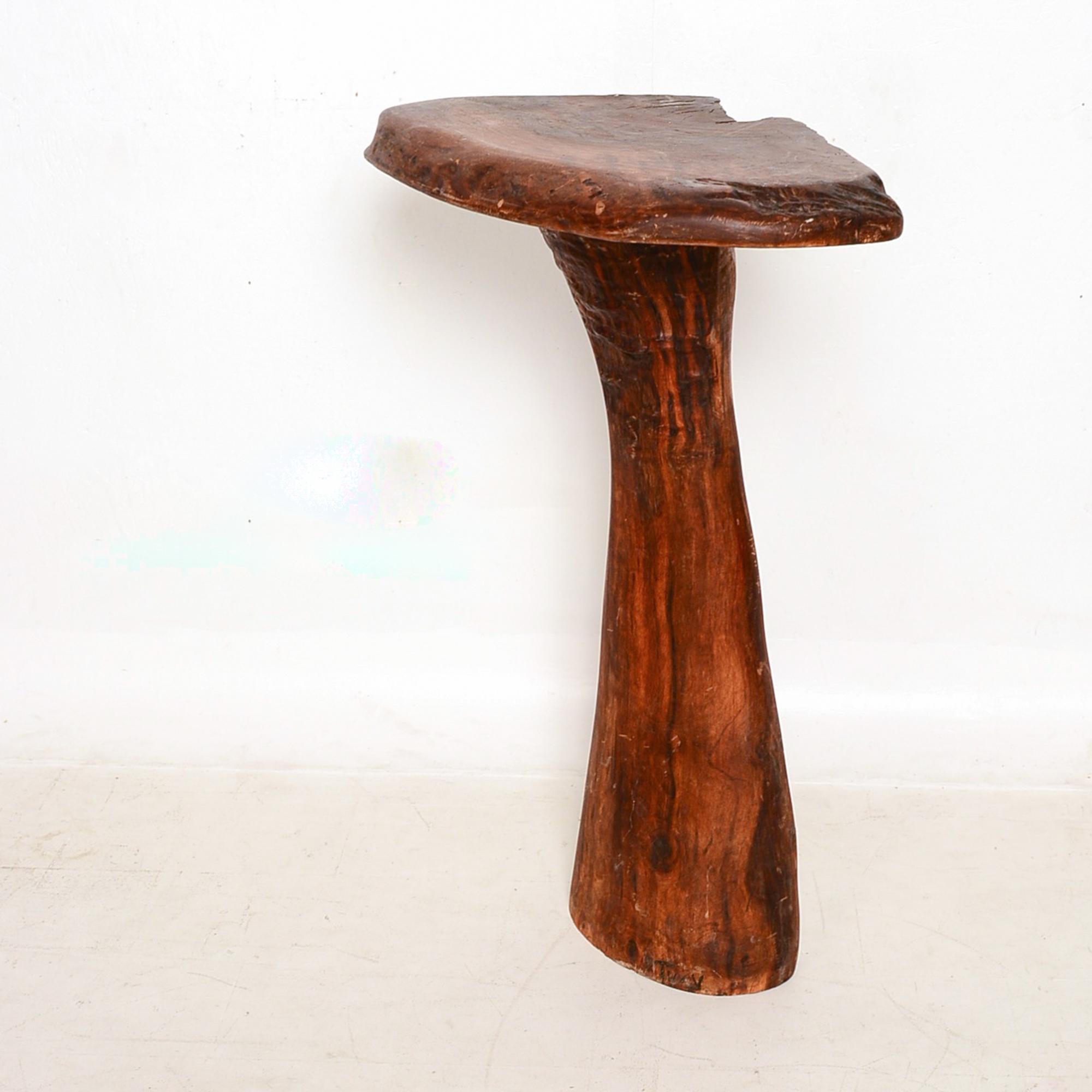 American Organic Modern Studio Piece Solid Wood Live Edge Pedestal Table, 2013
