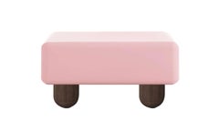 Organic Modern Style Pink Lacquered Center Table Copenhagen Handcrafted