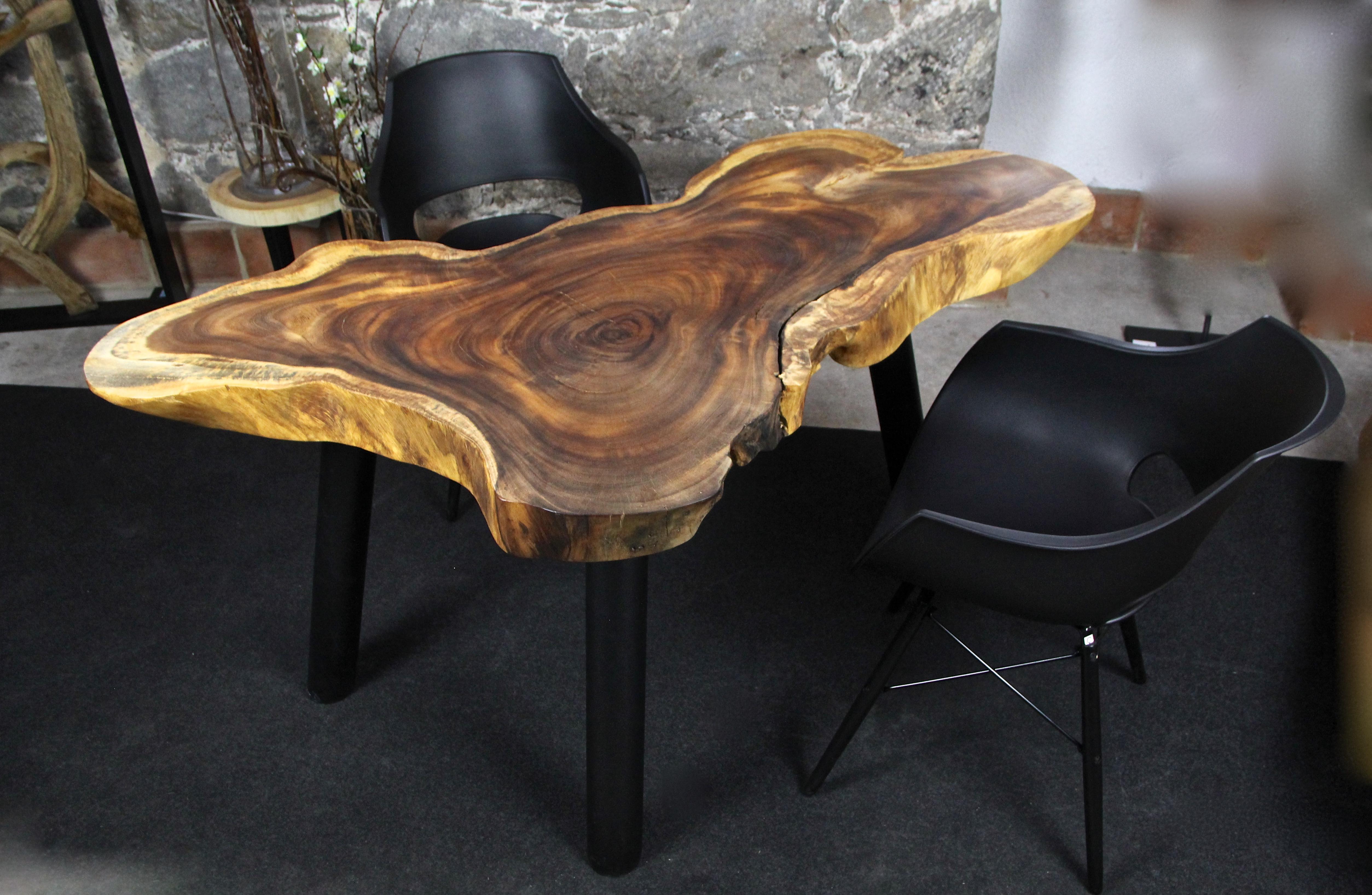 Organic Modern Suar Wood Dining Table or Side Table, 2020 1