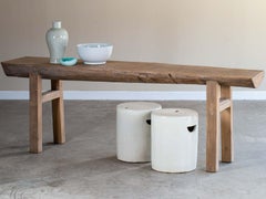 Organic Modern Teak Console Serving Table from Indonesia