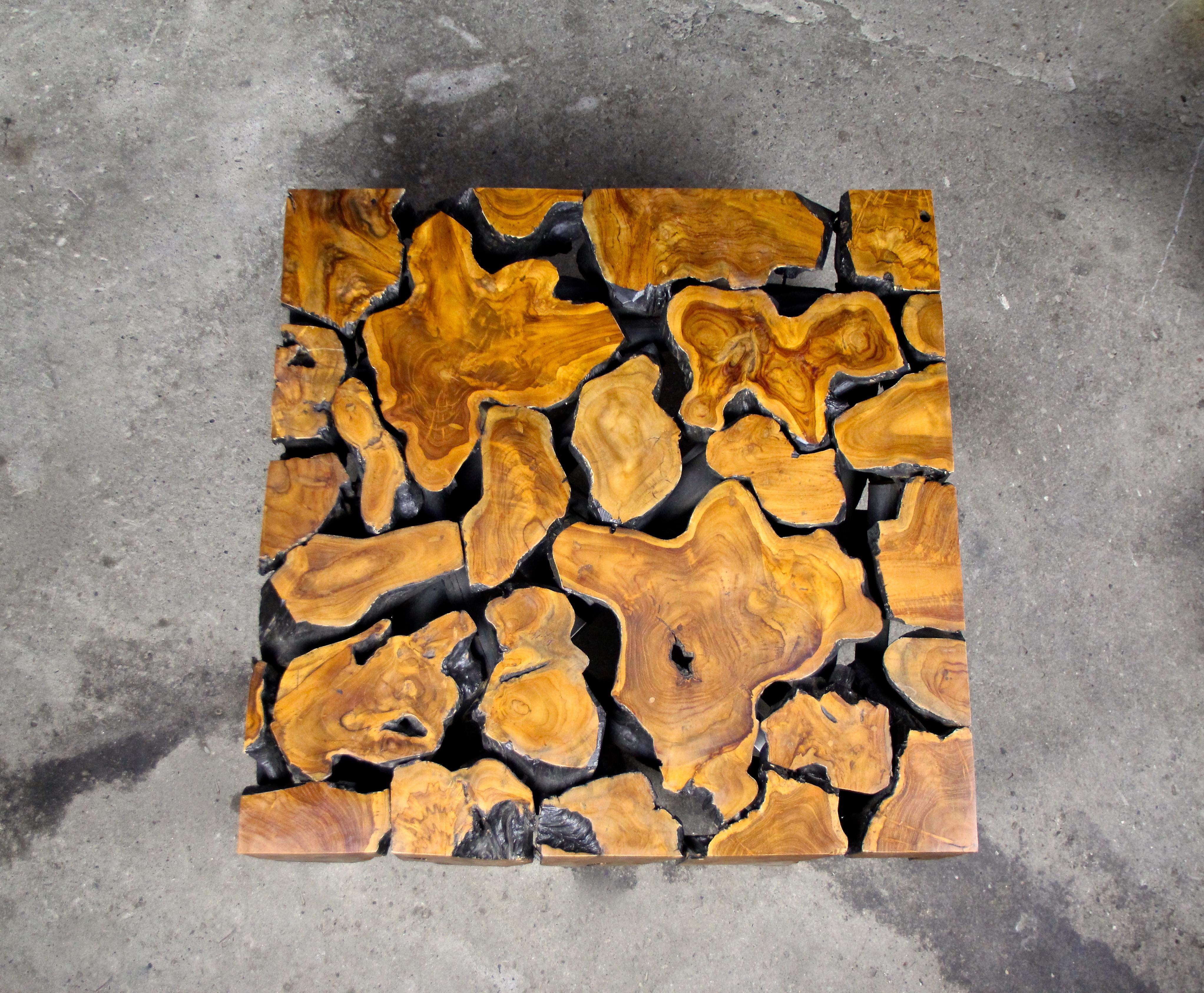 Organic Modern Teak Root Coffee Table 