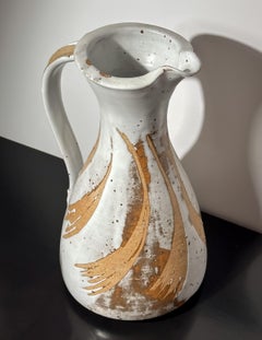 Organic Modern Style, Terracotta Jug, Chipping Campden, 1980s Studio Pottery