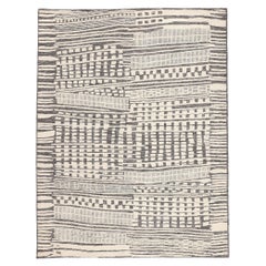 Tapis à bascule texturé organique, le minimalisme Bauhaus rencontre Shibui