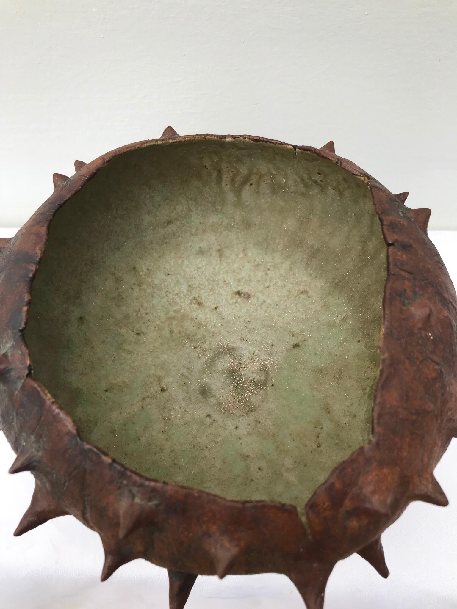 Organic Modern Thorny Pottery Bowl 1