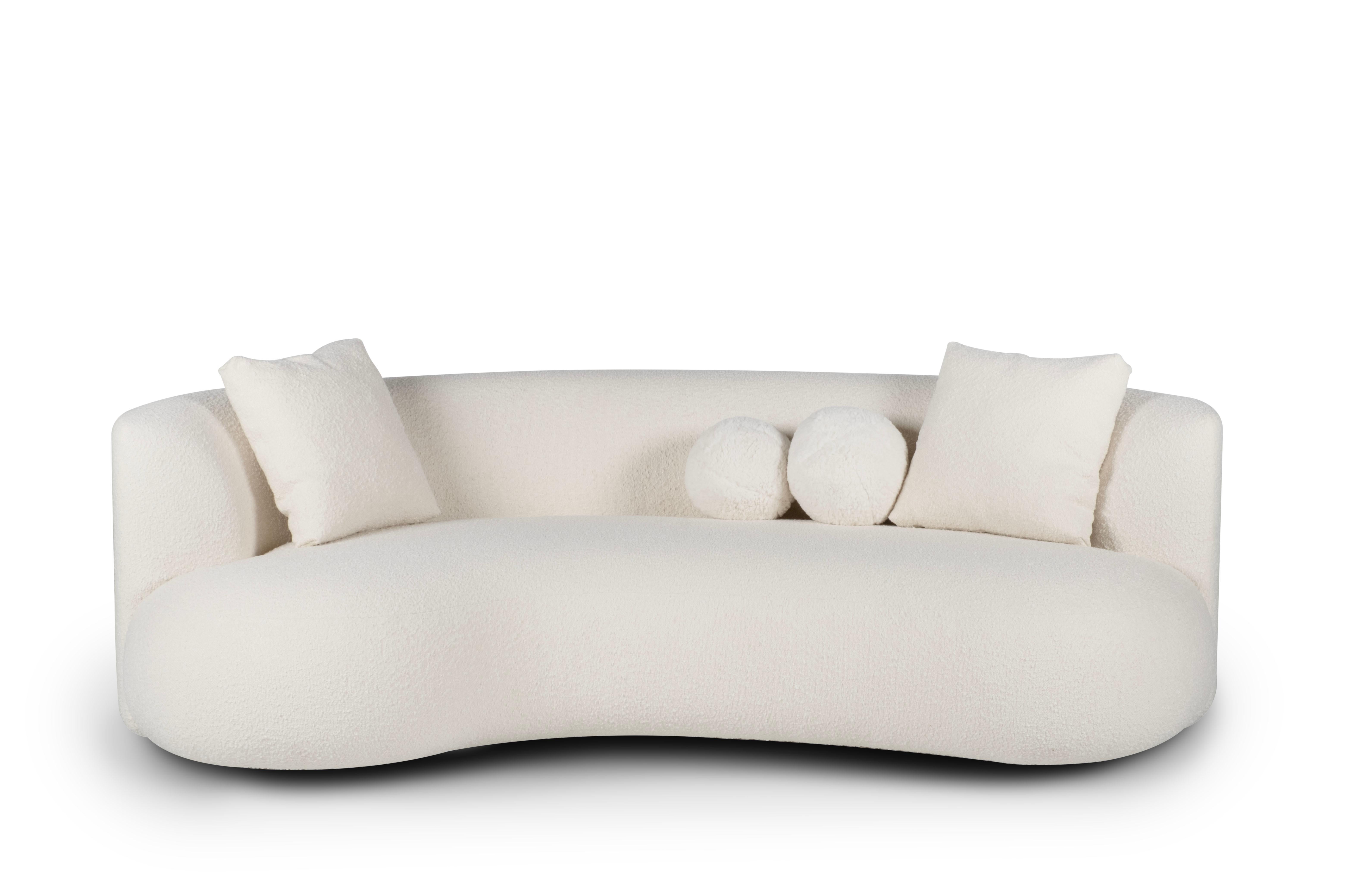 Twins sofa, Contemporary Collection, Handcrafted in Portugal - Europe by Greenapple.

Designed by Rute Martins for the Contemporary Collection, the Twins curved sofa and day bed share the same genes, yet each possesses a distinct design, creating a