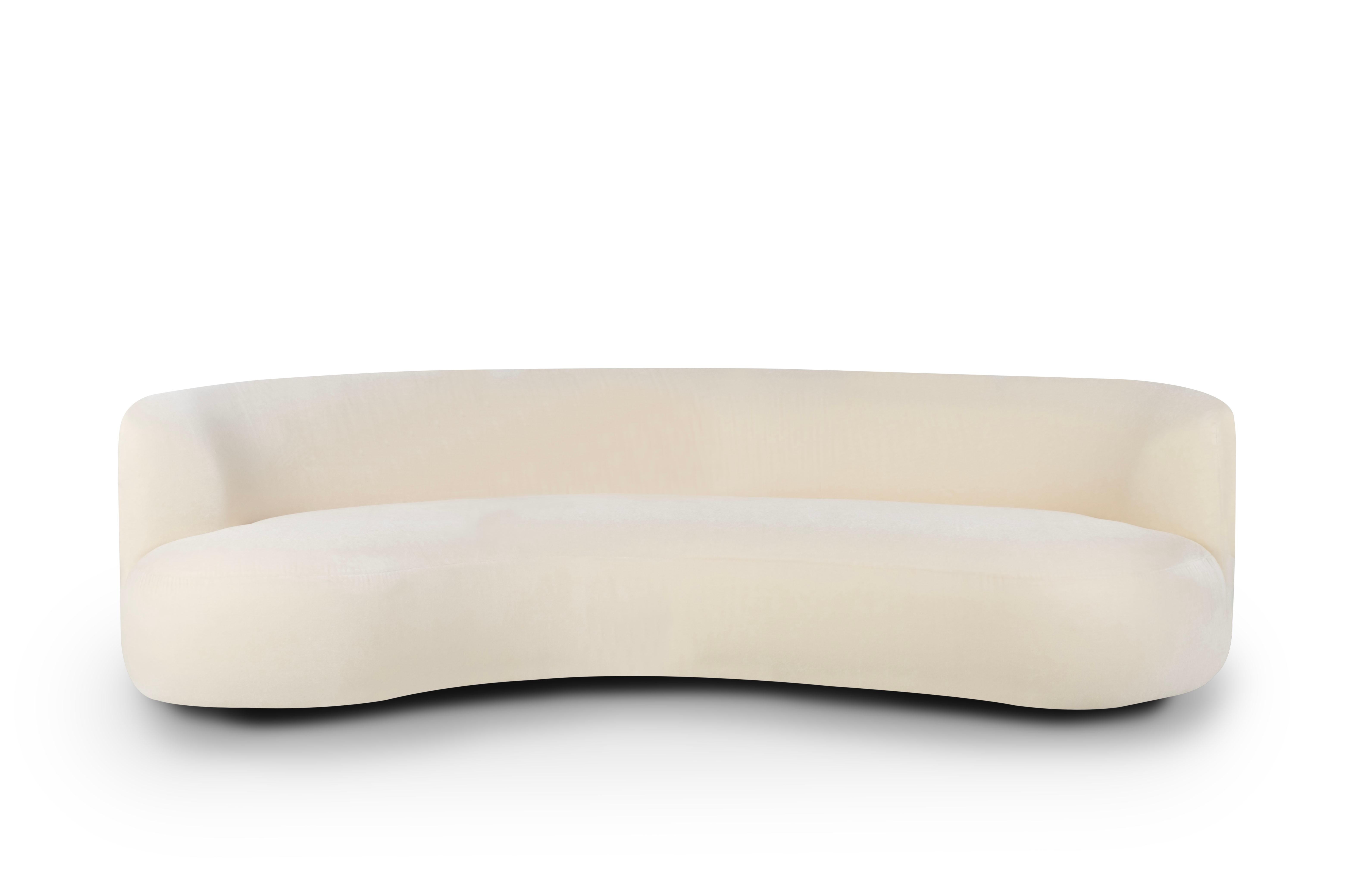 Sofá moderno orgánico para gemelos, DEDAR Mohair beige, hecho a mano Portugal by Greenapple en venta 10