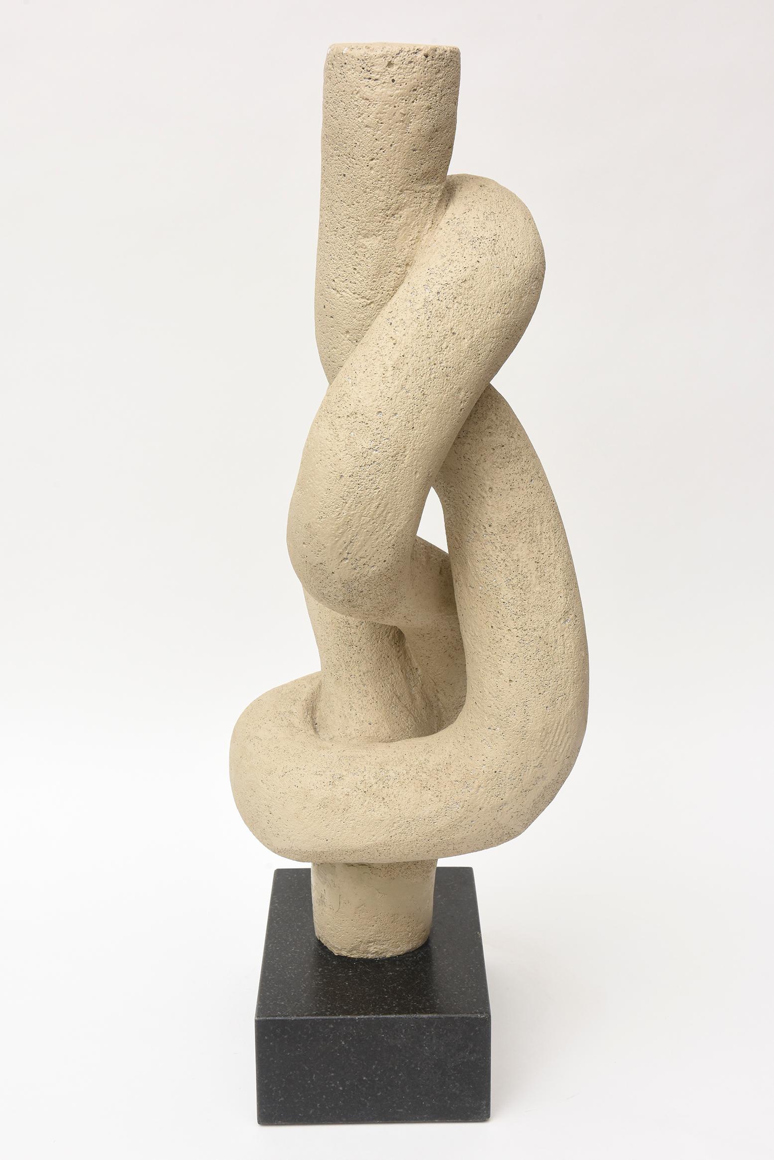 Organic Modern Twisted Intertwined Composition Sculpture In Good Condition In North Miami, FL