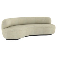 Organic Modern Uffo Sofa DEDAR Jacquard Metallic Accents Handmade by Greenapple