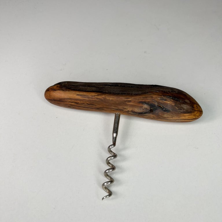 Organic Modern Vintage Corkscrew Bottle Opener Wood Cork Puller For