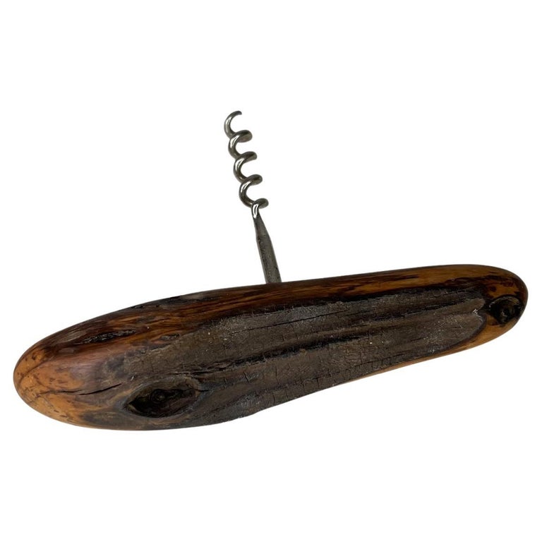 Organic Modern Vintage Corkscrew Bottle Opener Wood Cork Puller For