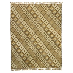 Organic Modern Vintage Rabat Earth-Tone Moroccan Carpet