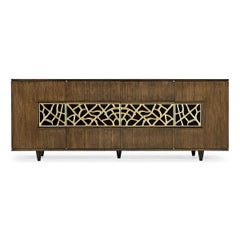 Organic Modern Walnut Media Cabinet