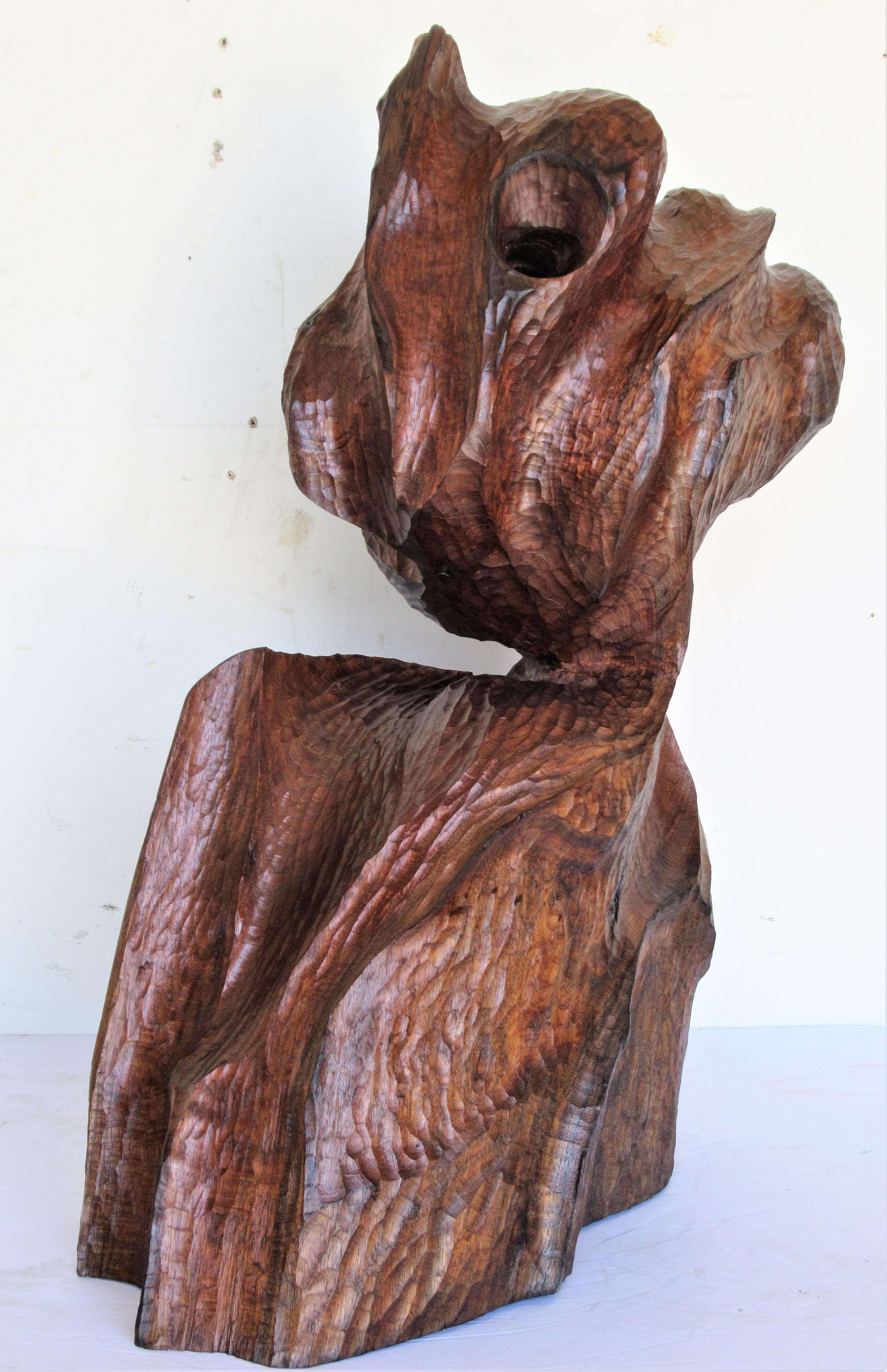 Organic Modern Walnut Sculpture  4