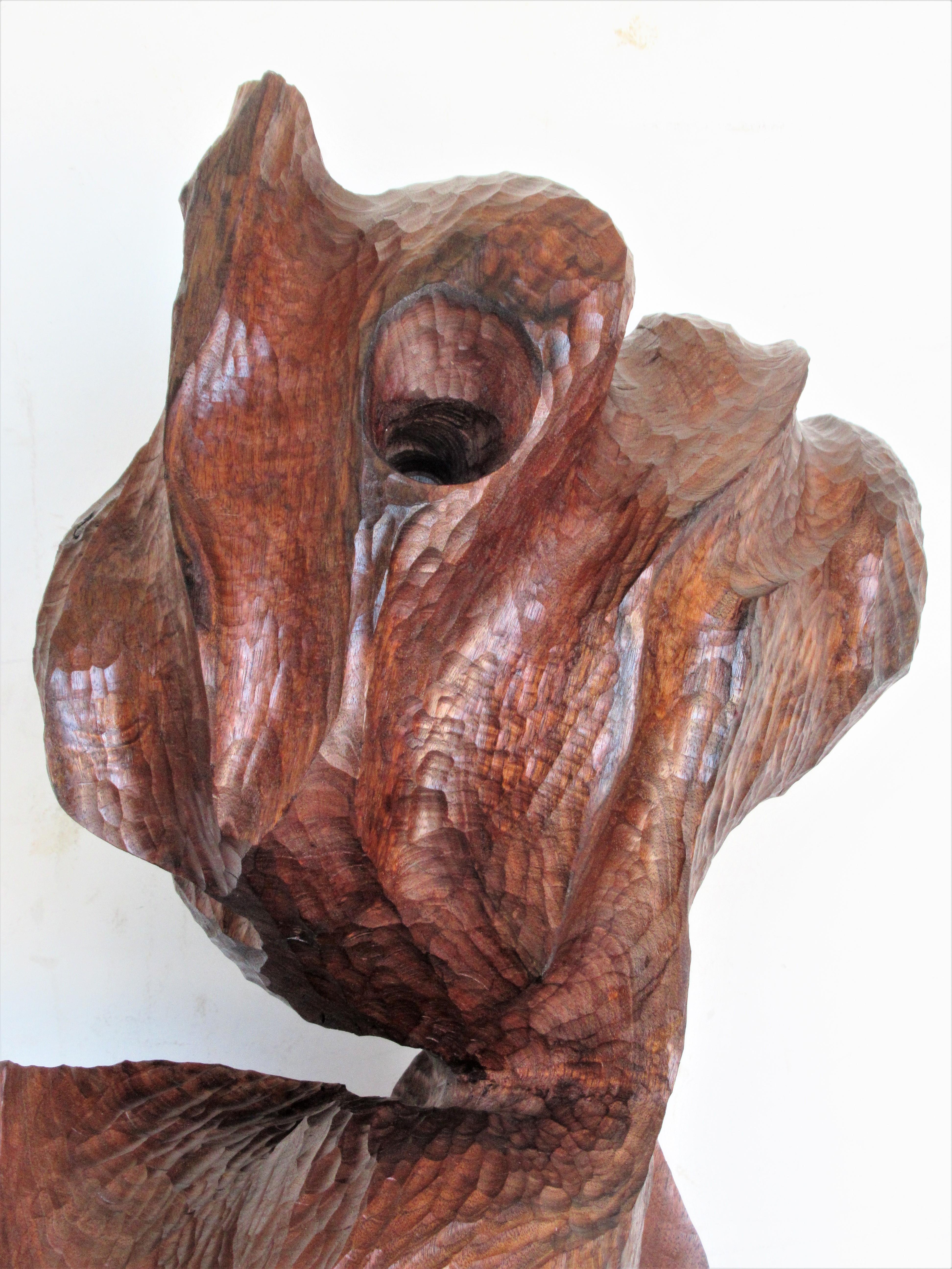 Organic Modern Walnut Sculpture  5