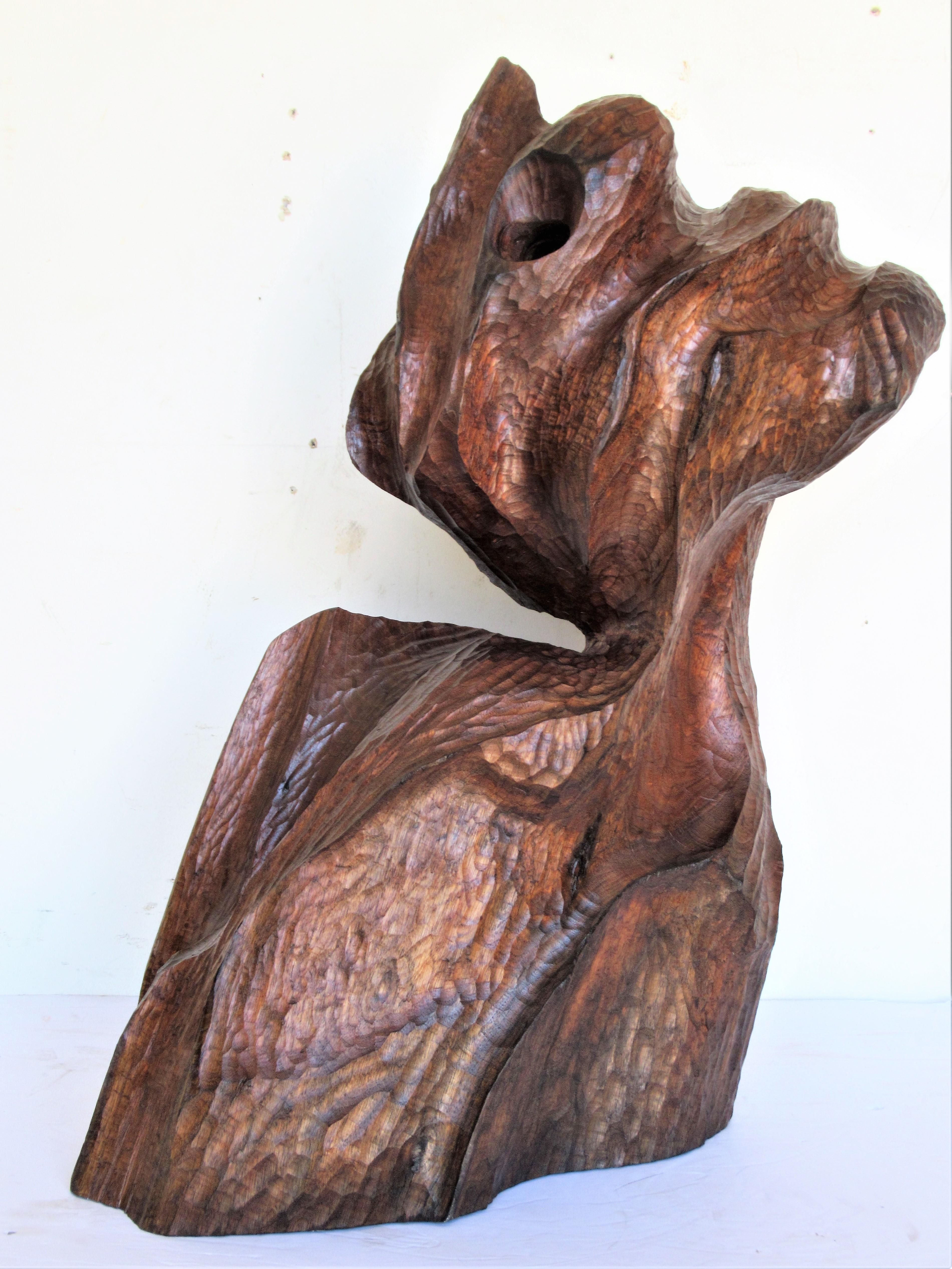 Organic Modern Walnut Sculpture  7