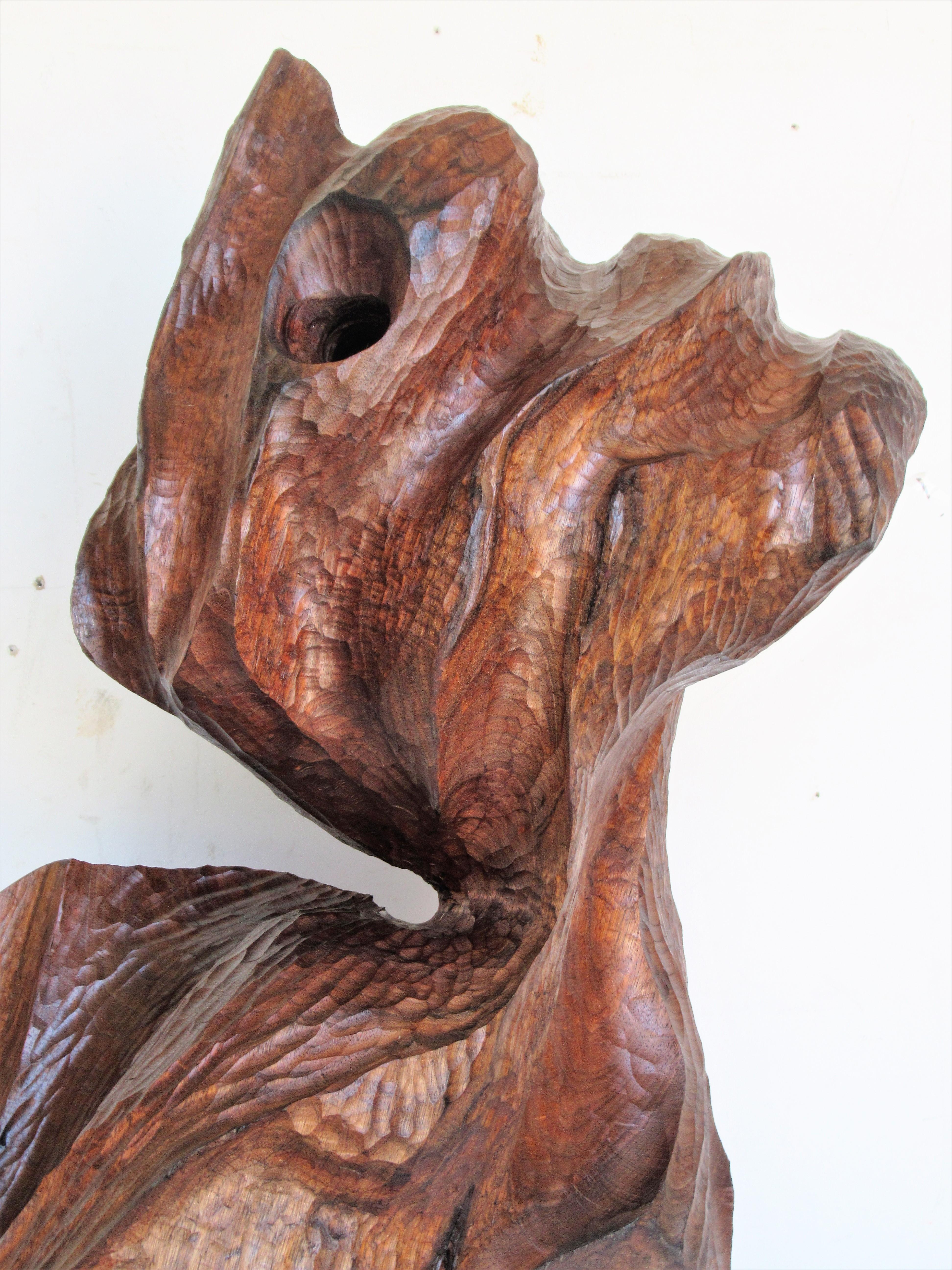 Organic Modern Walnut Sculpture  8