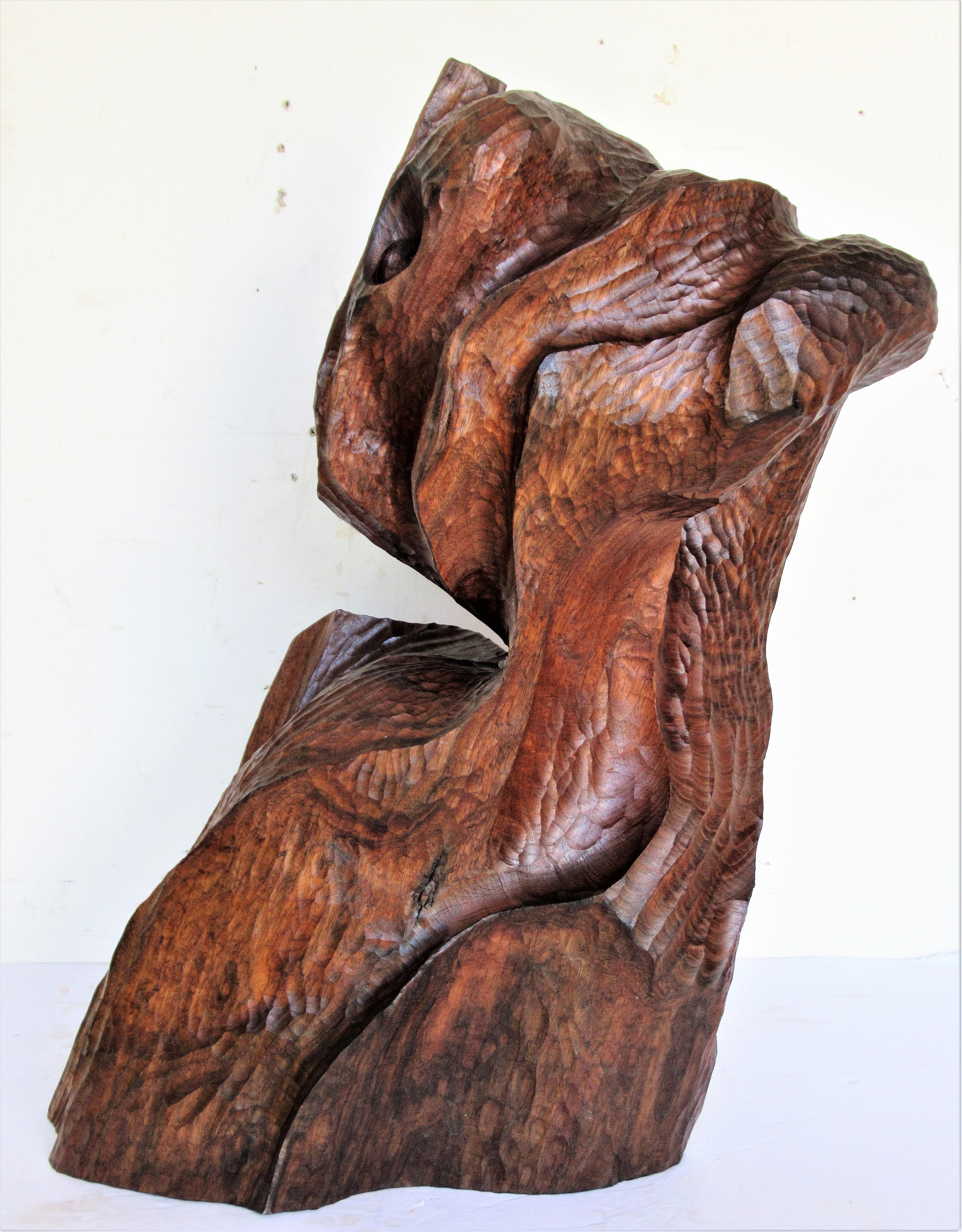 Organic Modern Walnut Sculpture  In Good Condition In Rochester, NY