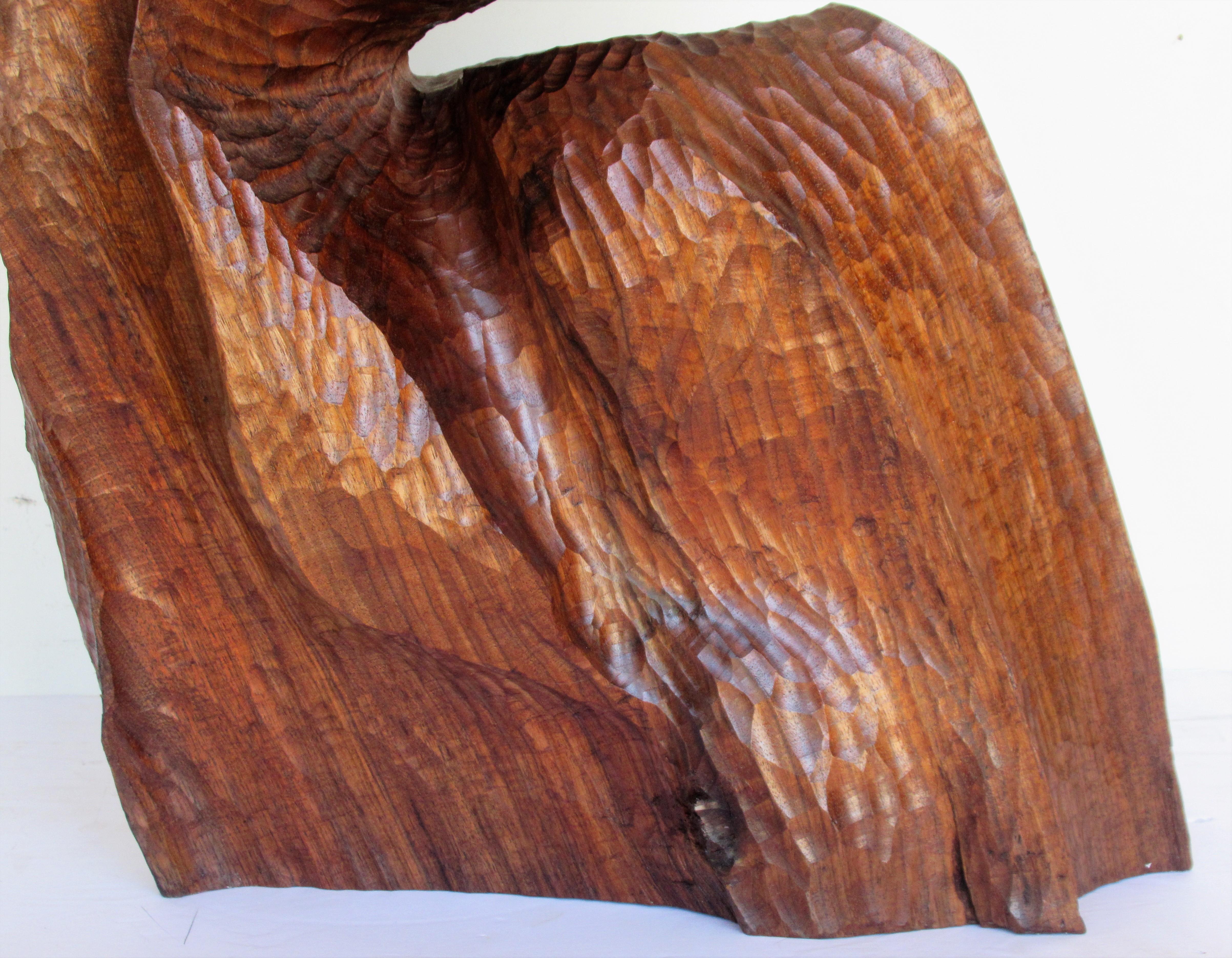 Organic Modern Walnut Sculpture  3