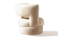 Organic Modern White Bouclé Armchair Ritual