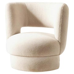 Organic Modern White Bouclé Armchair Ritual