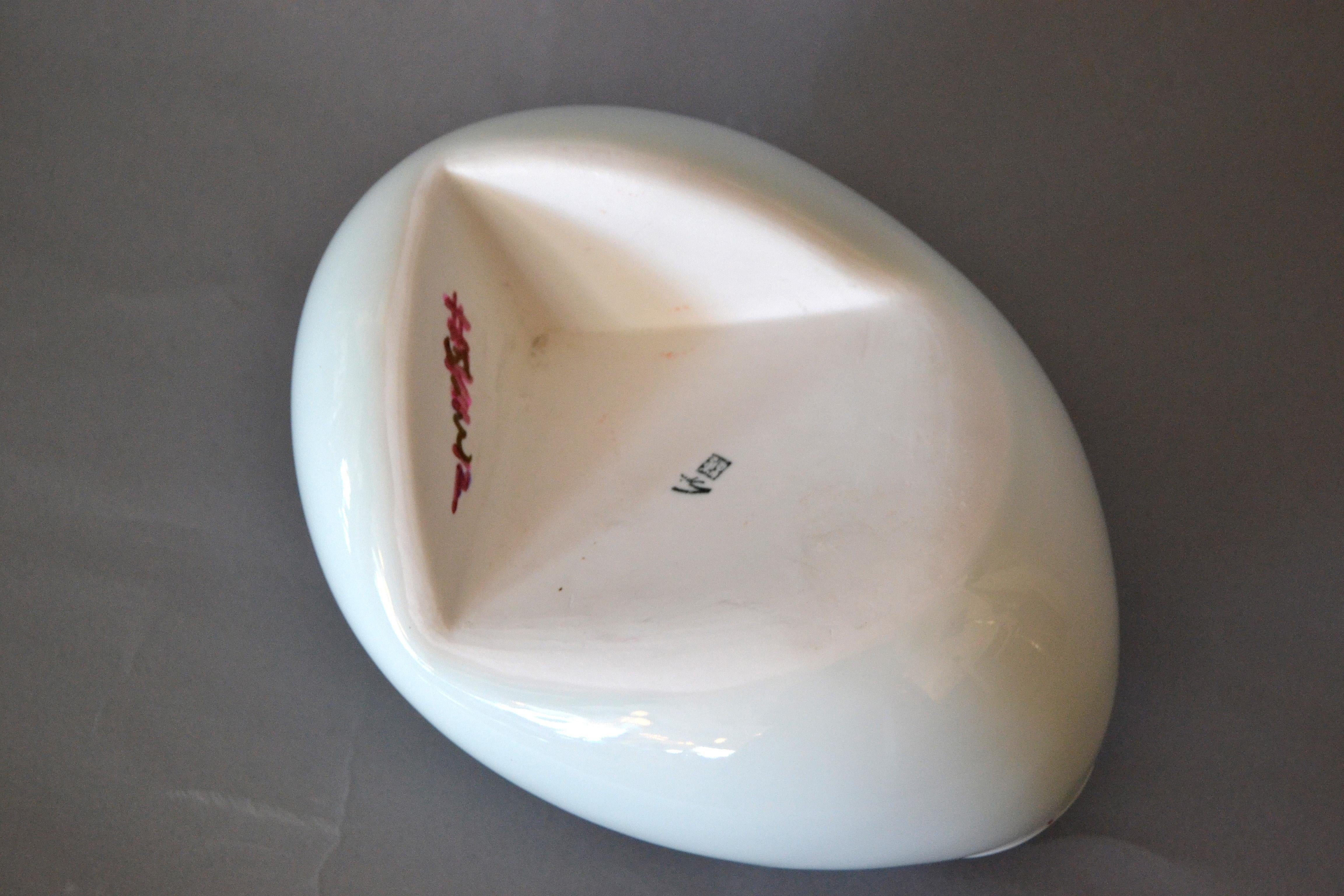 Organic Asian Modern White Ceramic Water Bag Vase Made by Spin Ceramics Shanghai 2
