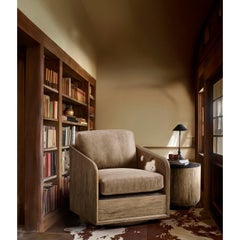 Tavolo d'accento moderno organico in Wood e Stone