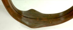 Organic Modern Wood Frame Mirror by Claude Terrell