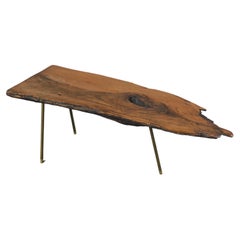 Organic Modern Wood Slab Coffee Table