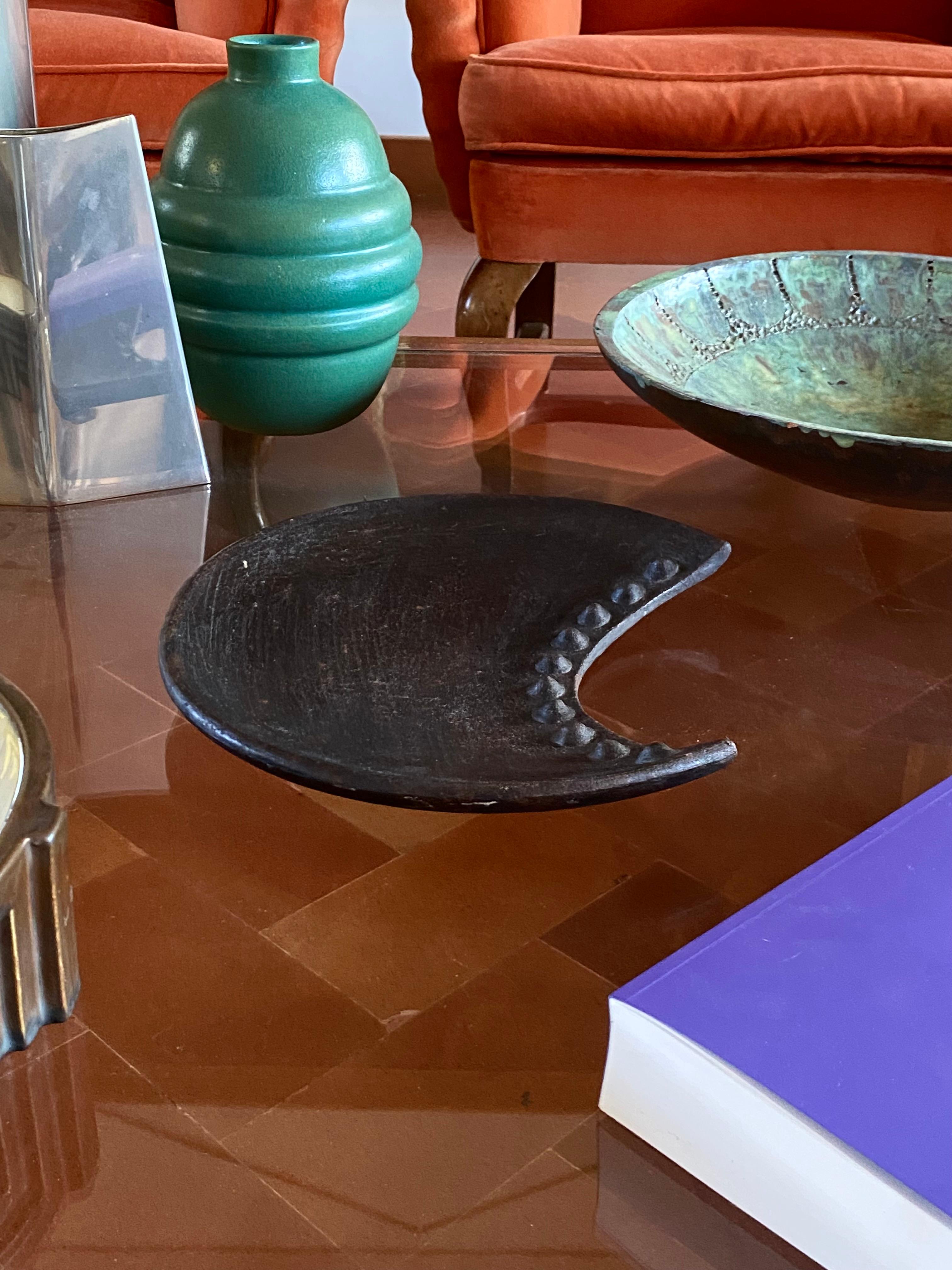 Vide poche / Organic modern wood tray, France 1960s en vente 4