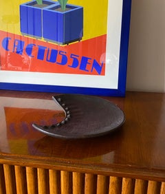 Organic modern wood tray / vide poche, France 1960s