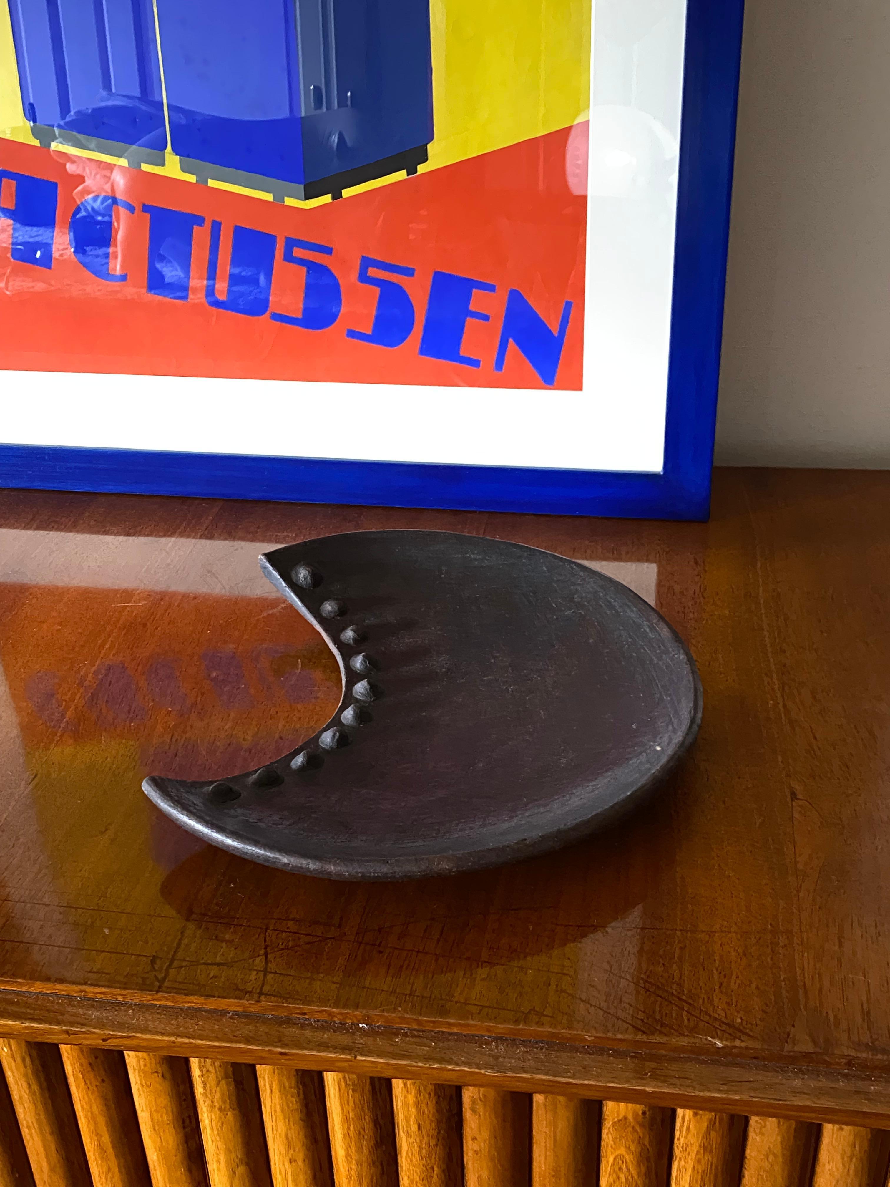 Vide poche / Organic modern wood tray, France 1960s Excellent état - En vente à Firenze, IT