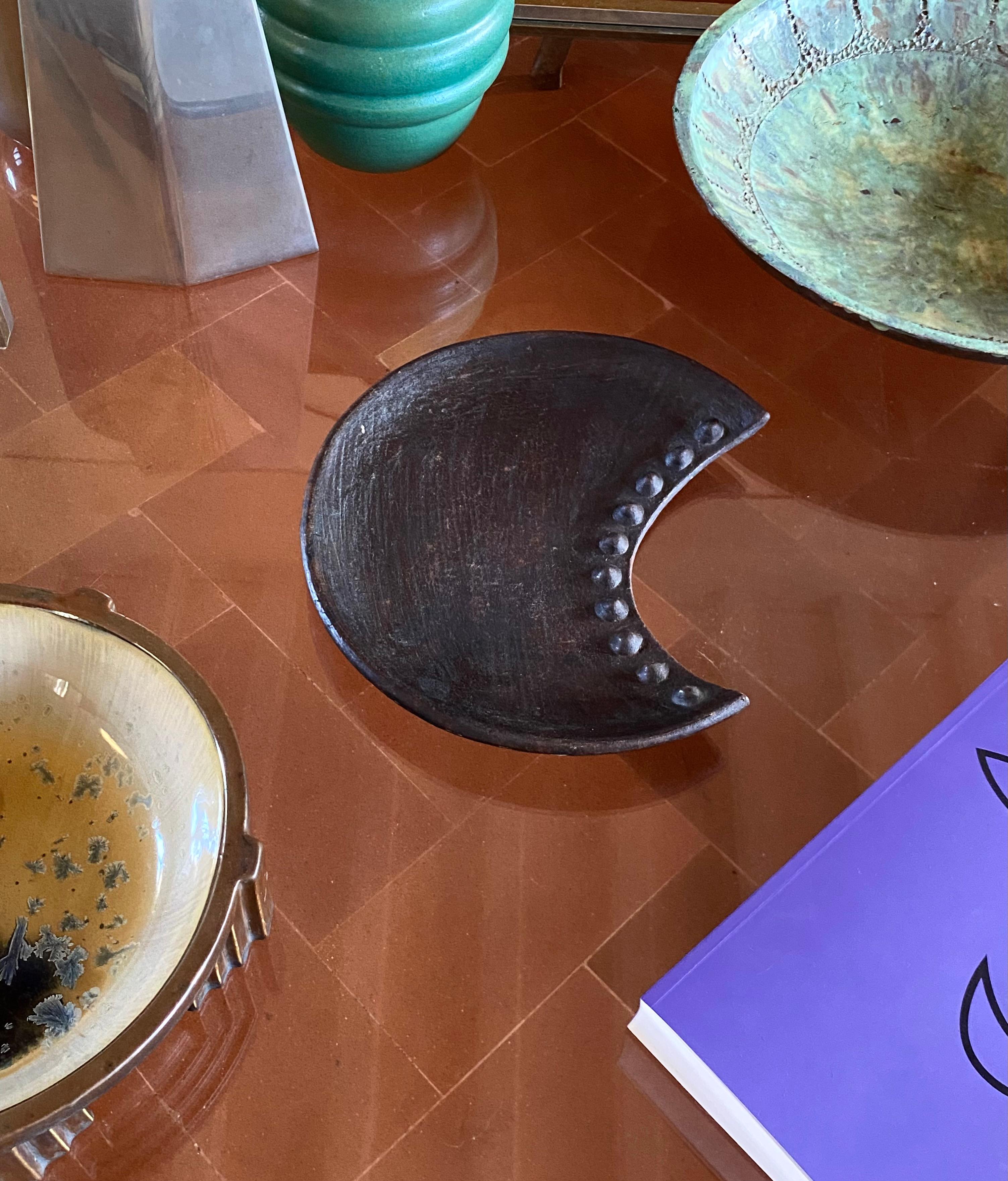 Vide poche / Organic modern wood tray, France 1960s en vente 1