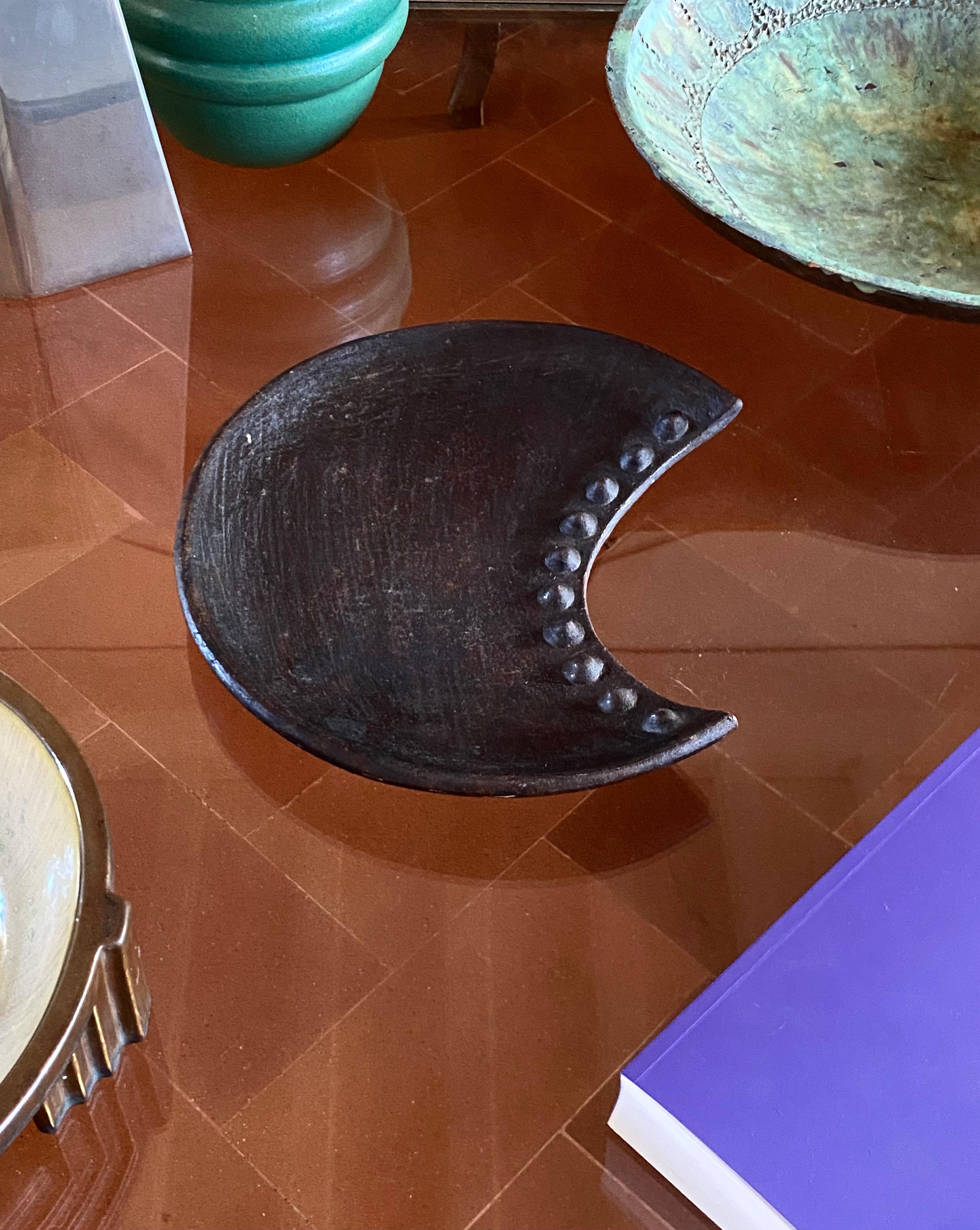 Vide poche / Organic modern wood tray, France 1960s en vente 2