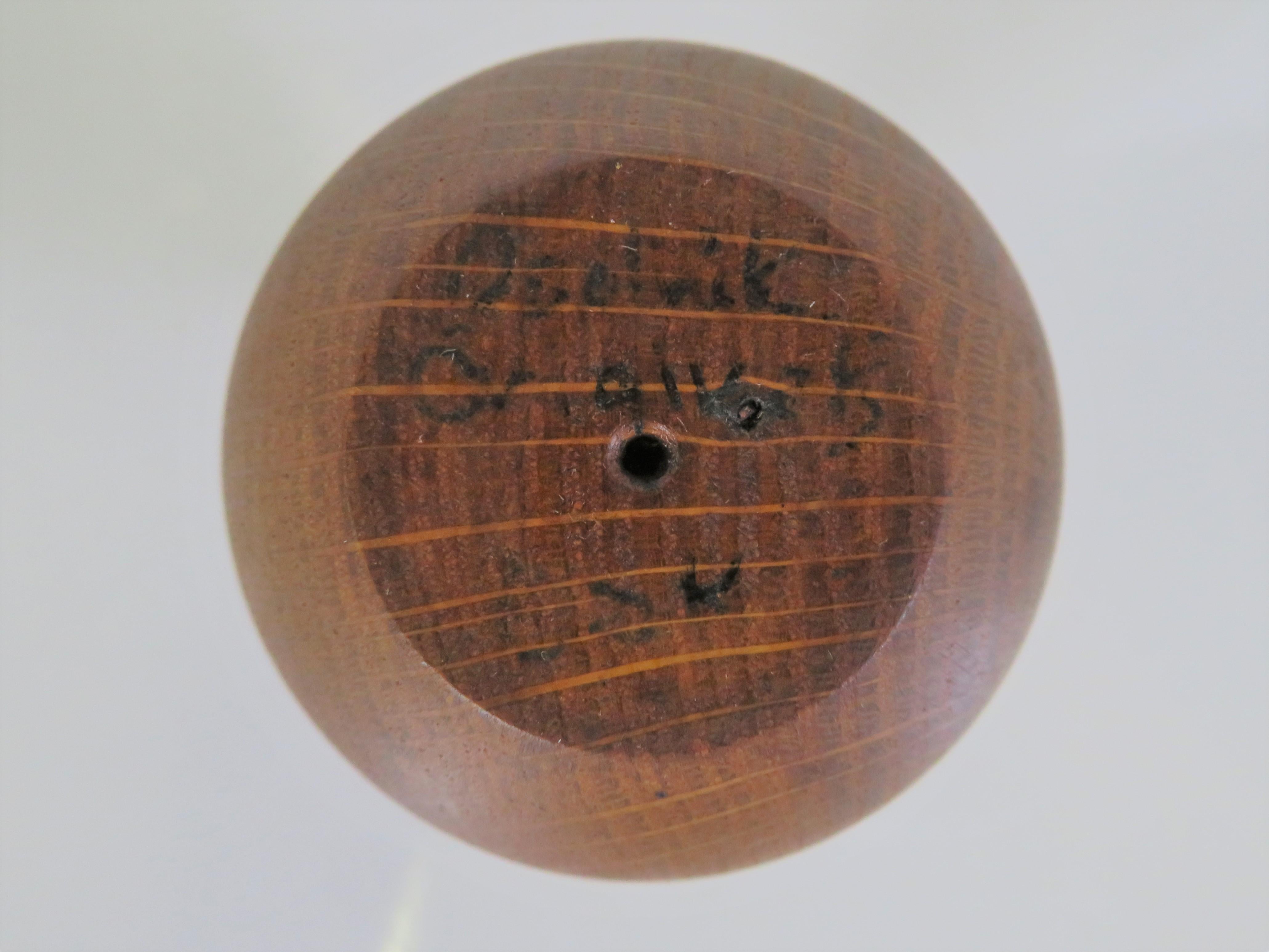 Organic Modern Wood Turned Oak Midcentury Weed Pot by Rude Osolnik 1960s 3
