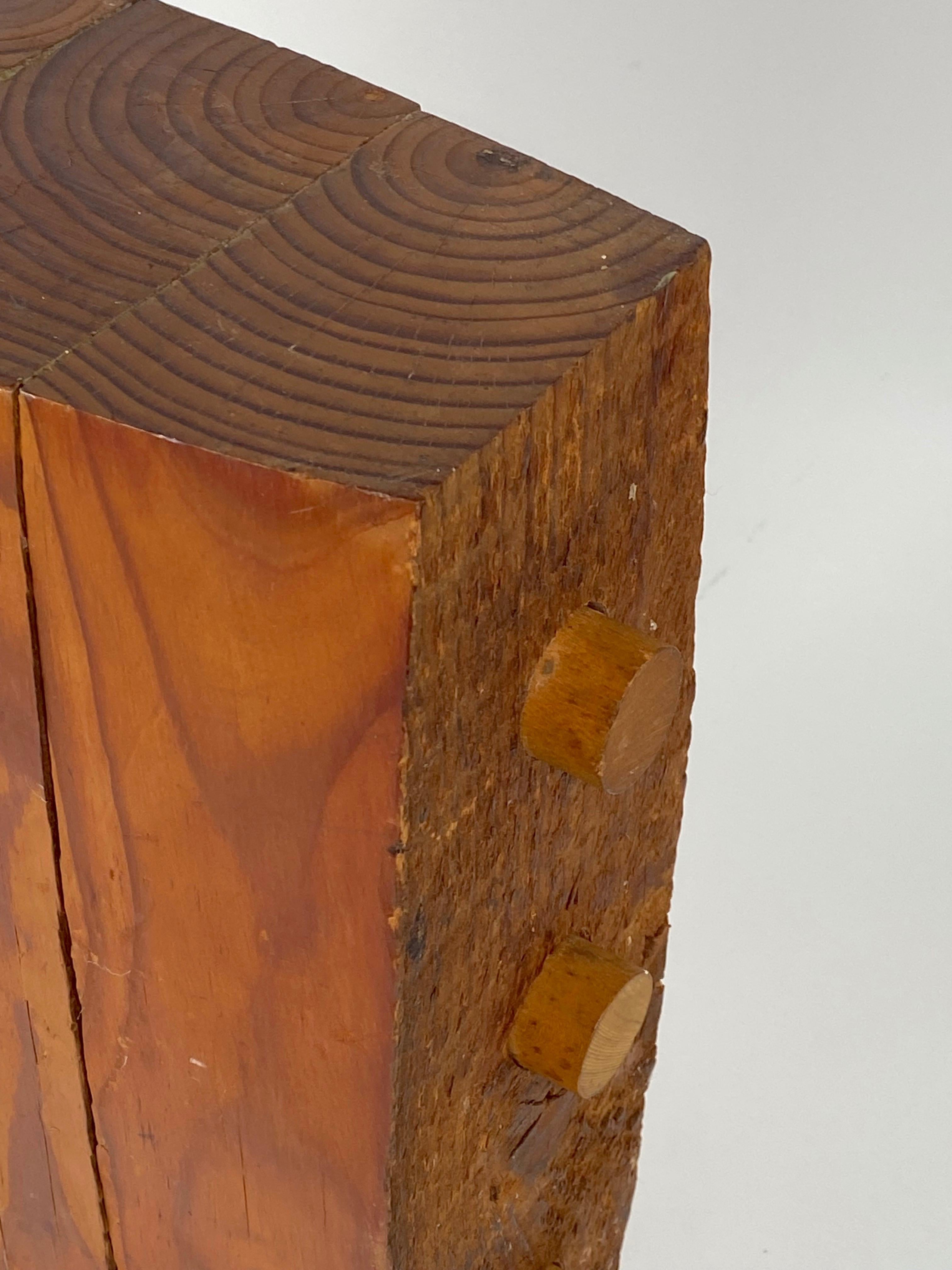 Organic Modern Wooden Abstract Sculpture In Good Condition For Sale In Oakland, CA
