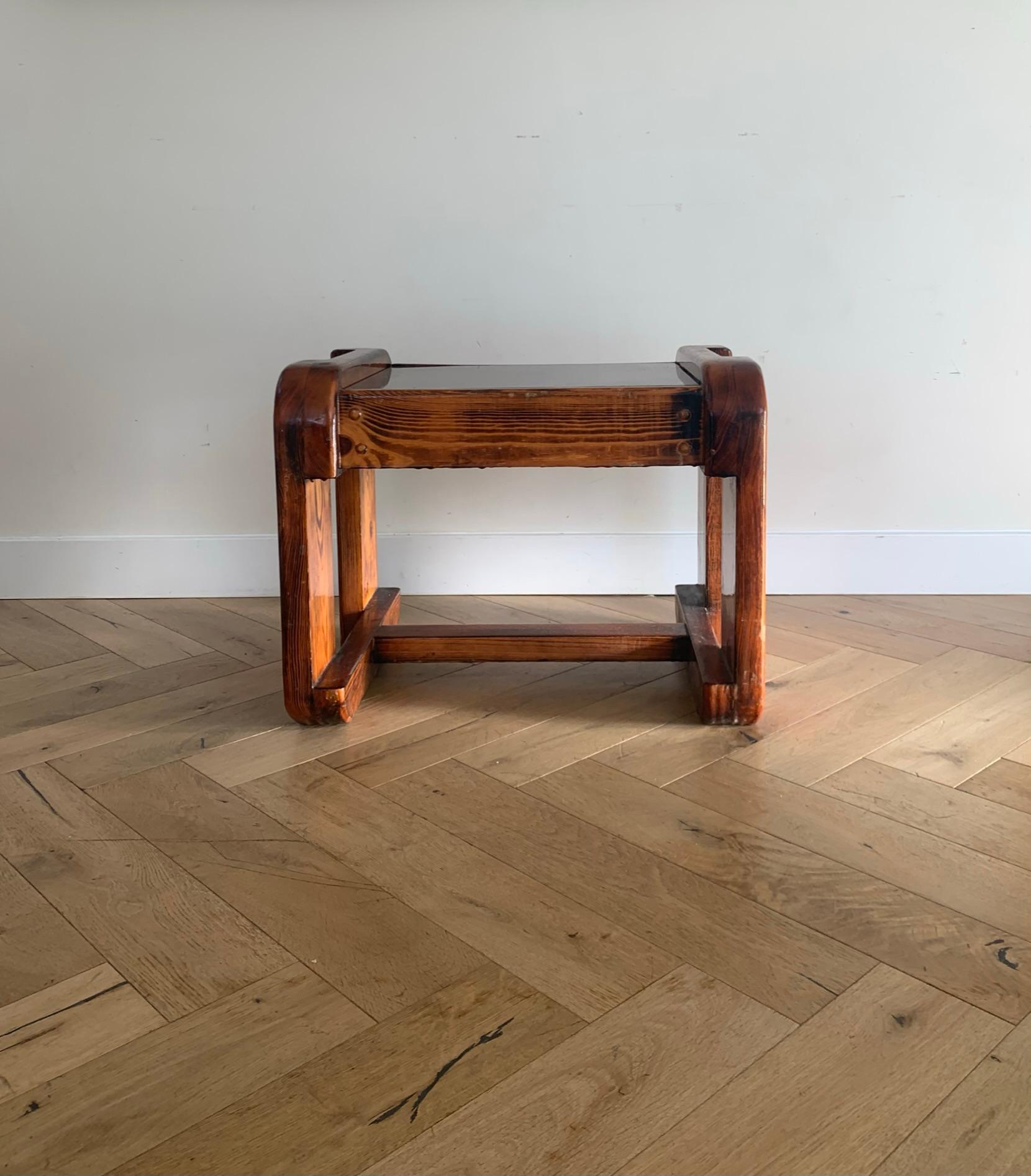 Organic Modernist Chunky Accent Table in Douglas Fir, Early 1970s 4